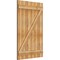 Ekena Millwork Joined Board-n-Batten Shutters w/Z-Bar, Rough Sawn Western Red Cedar, 32 1/4W x 50H, PR RBJ06Z32X050RWR - alternate 3